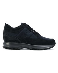 schwarze Wildleder niedrige Sneakers von Hogan