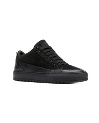 schwarze Wildleder niedrige Sneakers von Mason Garments