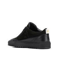 schwarze Wildleder niedrige Sneakers von Mason Garments