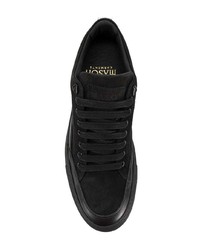 schwarze Wildleder niedrige Sneakers von Mason Garments