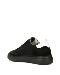 schwarze Wildleder niedrige Sneakers von Philippe Model Paris