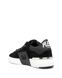 schwarze Wildleder niedrige Sneakers von Philipp Plein