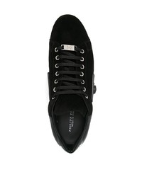 schwarze Wildleder niedrige Sneakers von Philipp Plein