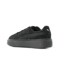 schwarze Wildleder niedrige Sneakers von Puma