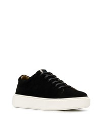 schwarze Wildleder niedrige Sneakers von Low Brand