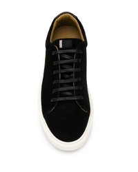 schwarze Wildleder niedrige Sneakers von Low Brand