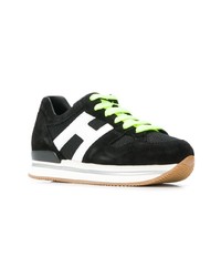 schwarze Wildleder niedrige Sneakers von Hogan