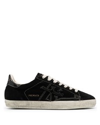 schwarze Wildleder niedrige Sneakers von Premiata