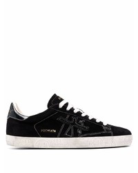 schwarze Wildleder niedrige Sneakers von Premiata