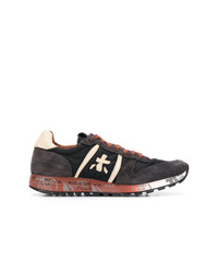 schwarze Wildleder niedrige Sneakers von Premiata