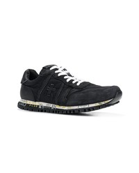 schwarze Wildleder niedrige Sneakers von White Premiata