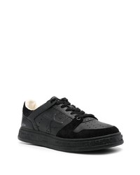 schwarze Wildleder niedrige Sneakers von Premiata