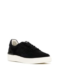 schwarze Wildleder niedrige Sneakers von DUKE & DEXTE