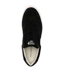 schwarze Wildleder niedrige Sneakers von DUKE & DEXTE