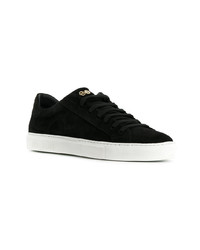 schwarze Wildleder niedrige Sneakers von Hide&Jack