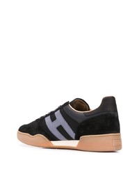 schwarze Wildleder niedrige Sneakers von Hogan