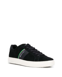 schwarze Wildleder niedrige Sneakers von PS Paul Smith