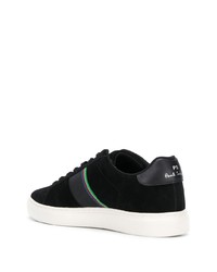 schwarze Wildleder niedrige Sneakers von PS Paul Smith