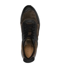 schwarze Wildleder niedrige Sneakers von Henderson Baracco