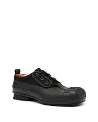 schwarze Wildleder niedrige Sneakers von Maison Margiela