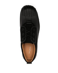 schwarze Wildleder niedrige Sneakers von Maison Margiela