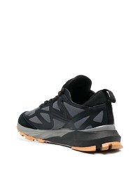 schwarze Wildleder niedrige Sneakers von Philippe Model Paris