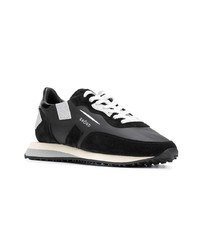 schwarze Wildleder niedrige Sneakers von Ghoud