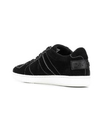 schwarze Wildleder niedrige Sneakers von Diesel