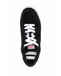 schwarze Wildleder niedrige Sneakers von Diesel