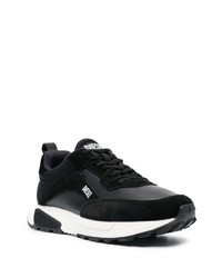 schwarze Wildleder niedrige Sneakers von Diesel