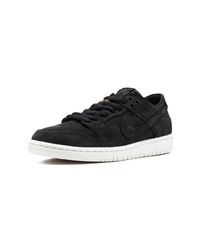 schwarze Wildleder niedrige Sneakers von Nike