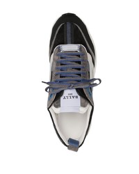 schwarze Wildleder niedrige Sneakers von Bally