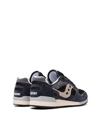 schwarze Wildleder niedrige Sneakers von Saucony