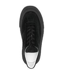 schwarze Wildleder niedrige Sneakers von MM6 MAISON MARGIELA