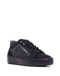 schwarze Wildleder niedrige Sneakers von Android Homme