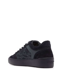 schwarze Wildleder niedrige Sneakers von Android Homme