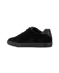 schwarze Wildleder niedrige Sneakers von Ea7 Emporio Armani