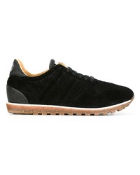 schwarze Wildleder niedrige Sneakers von Alberto Fasciani