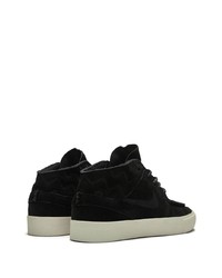 schwarze Wildleder niedrige Sneakers von Nike