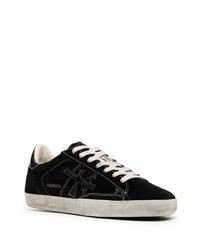 schwarze Wildleder niedrige Sneakers von Premiata