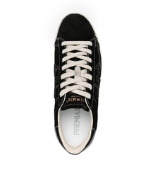 schwarze Wildleder niedrige Sneakers von Premiata