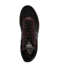 schwarze Wildleder niedrige Sneakers von Tod's