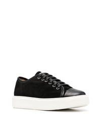 schwarze Wildleder niedrige Sneakers von Low Brand