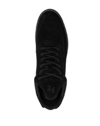 schwarze Wildleder niedrige Sneakers von Filling Pieces