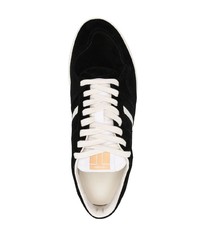 schwarze Wildleder niedrige Sneakers von Tom Ford