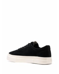 schwarze Wildleder niedrige Sneakers von Stepney Workers Club