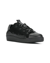 schwarze Wildleder niedrige Sneakers von Rombaut