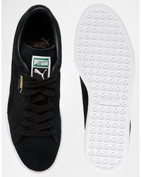 schwarze Wildleder niedrige Sneakers von Puma