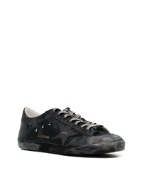 schwarze Wildleder niedrige Sneakers von Golden Goose