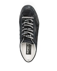 schwarze Wildleder niedrige Sneakers von Golden Goose